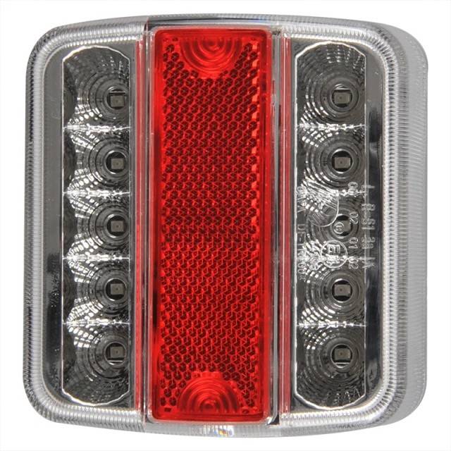 Lampa spate 4 functii 98x105mm 14LED cu mufa 5-pin EC