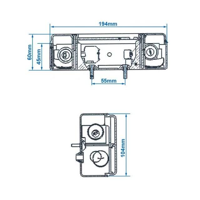 Lampa spate 5 functii stanga 194x104mm