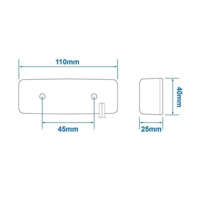 Lampa spate led 12/24V 110x40mm