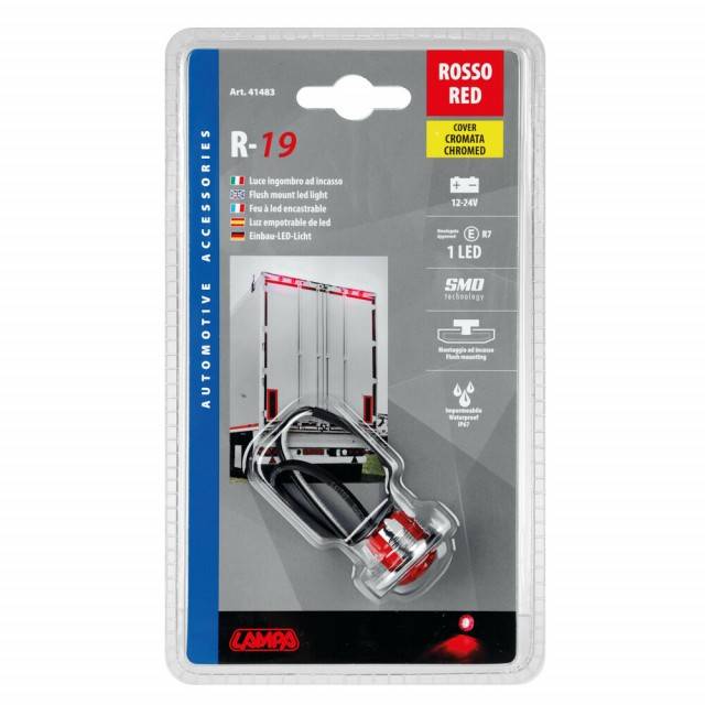 Lampa spate rosie LED 12/24V