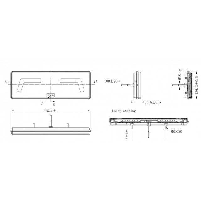 LAMPA STANGA CAMION 96 LEDURI