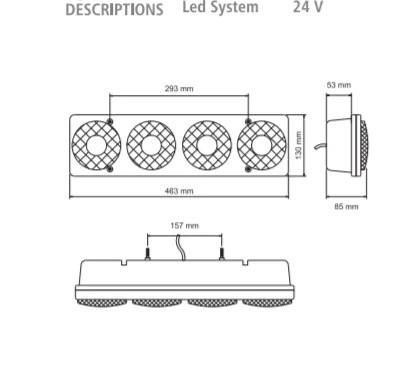 Lampa stop dreapta LED