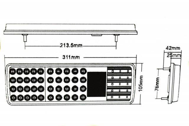 Lampa stop multifunctionala LED SMD