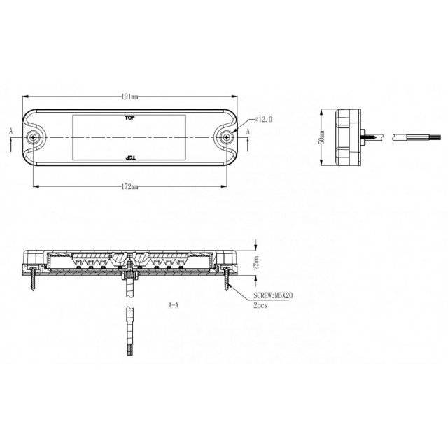 Lampa stop spate LED
