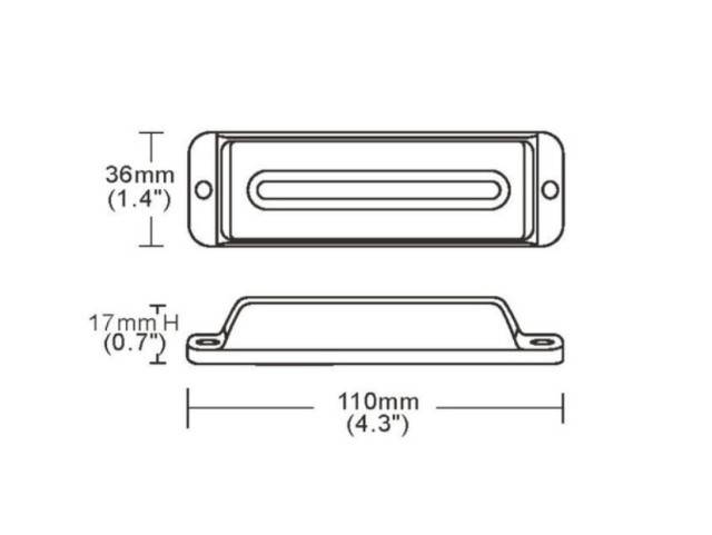 Lampa stroboscopica 4 LED-uri R10 R65 12/24 V