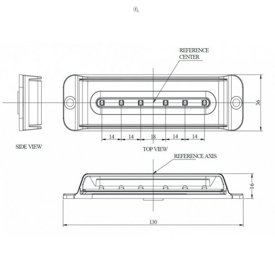 Lampa stroboscopica 6 led-uri lumina albastra