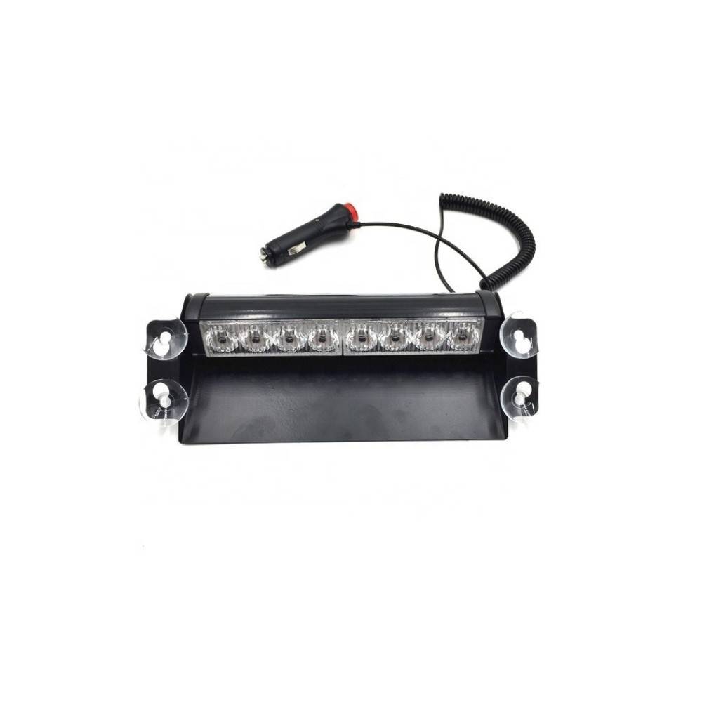 Lampa stroboscopica Galben 12v 8W pentru parbriz cu ventuze