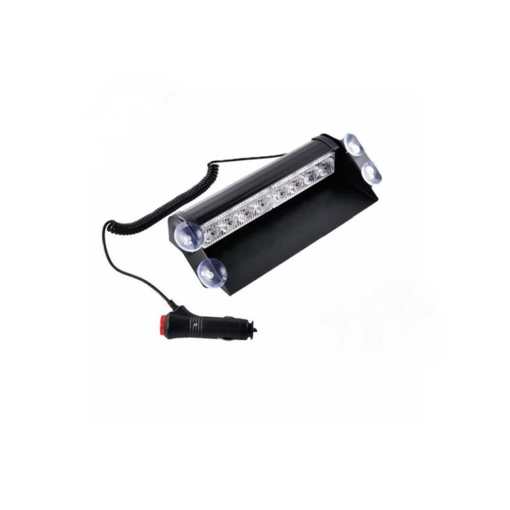 Lampa stroboscopica Galben 12v 8W pentru parbriz cu ventuze