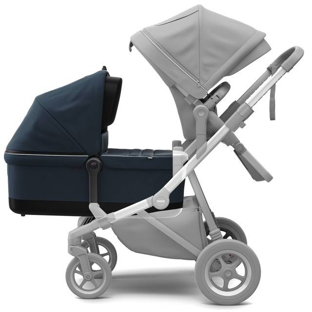 Landou, Thule, Sleek Bassinet, pentru caruciorul Thule Sleek Navy Blue