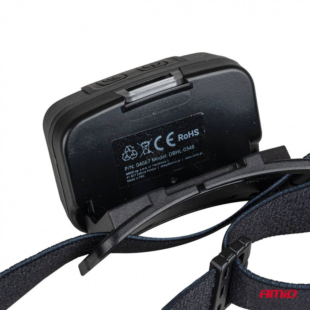 Lanterna cap reincarcabila 1800mAh Amio