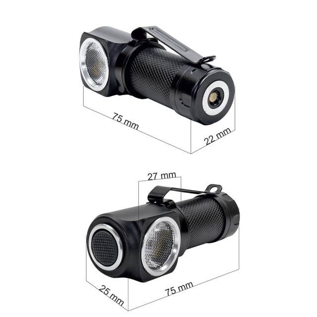 Lanterna frontala PNI Adventure F75 cu led 6W, 600 lm, din aluminiu, cu acumulator si incarcator magnetic cu USB