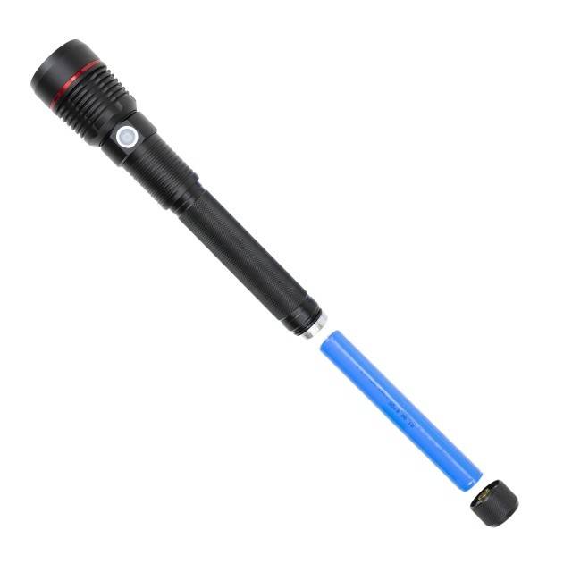 Lanterna PNI Adventure F450 din aluminiu cu focus si functie BOOST, led 20 W, 1500 lm pana la 450 m, IPX5, power bank cu iesire USB, incarcare prin