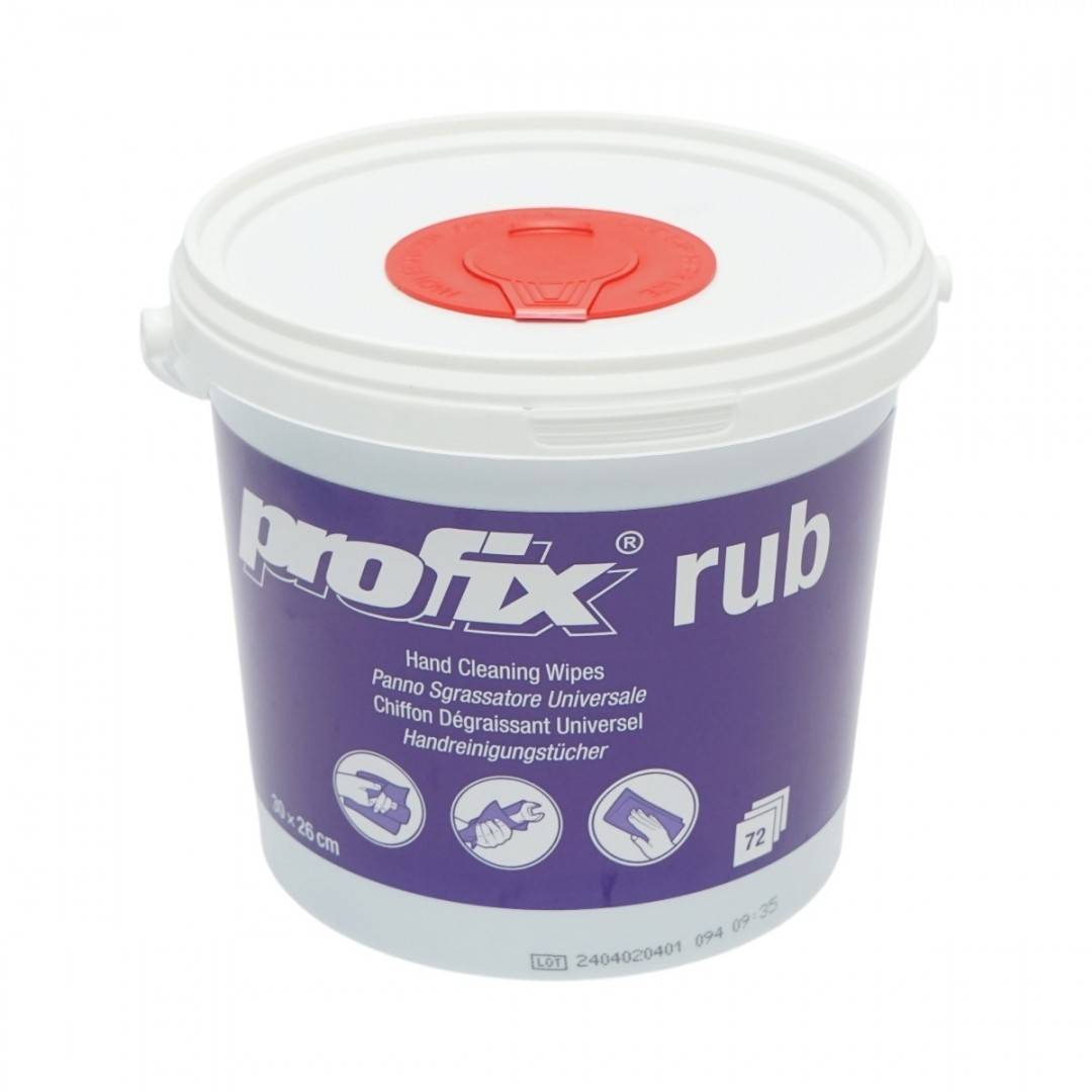 Lavete umede profesionale abrazive 30x26cm curatare maini, unelte, piese 72 buc/set Profix Rub