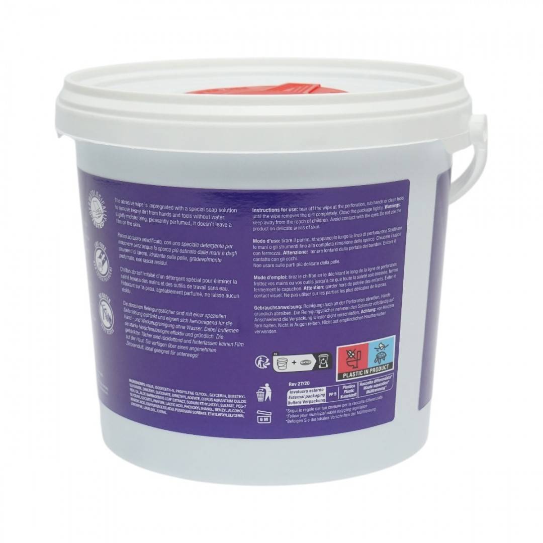Lavete umede profesionale abrazive 30x26cm curatare maini, unelte, piese 72 buc/set Profix Rub