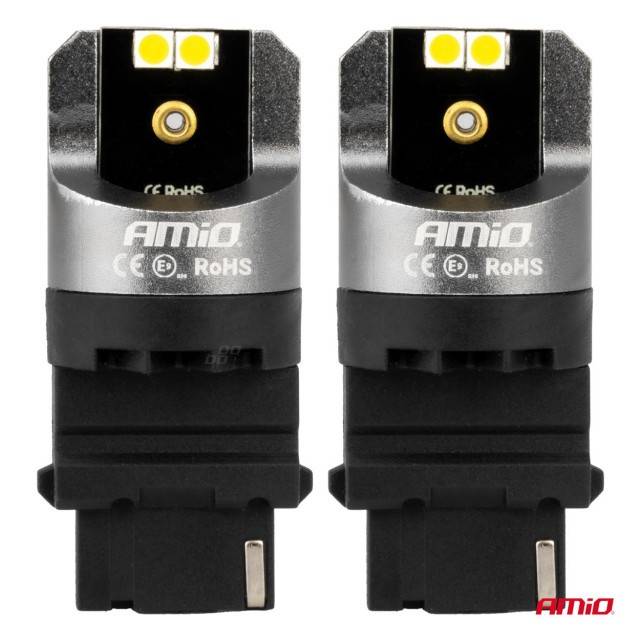 LED CANBUS PRO 3156 P27W 4x3030 SMD ALB 12/24V AMIO