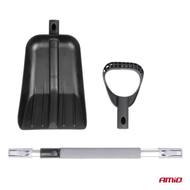 Lopata zapada din plastic, coada telescopica aluminiu 103-131cm