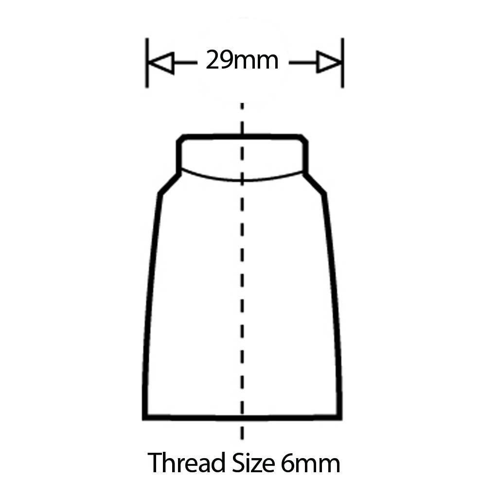 Maner din nailon 117mm, prindere cu suruburi M6