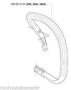 Maner frontal drujba Husqvarna 340, 345, 350