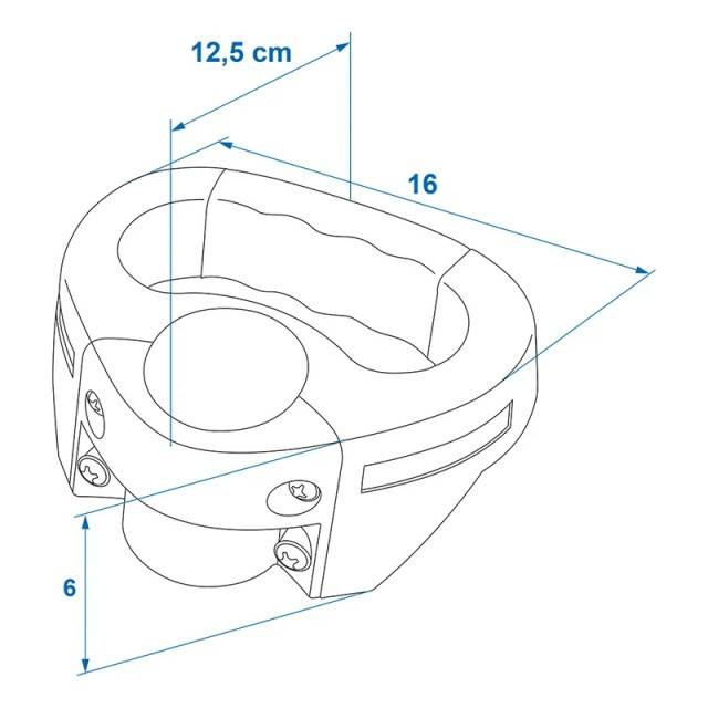 Maner pentru roata de manevra 48mm