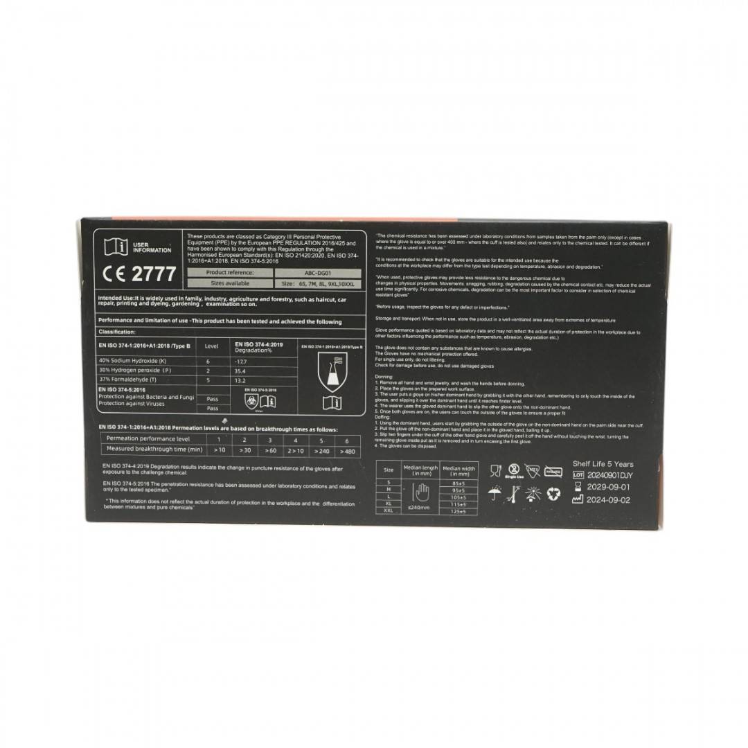 Manusi din nitril sintetic negre nepudrate marimea S 100 buc/cutie