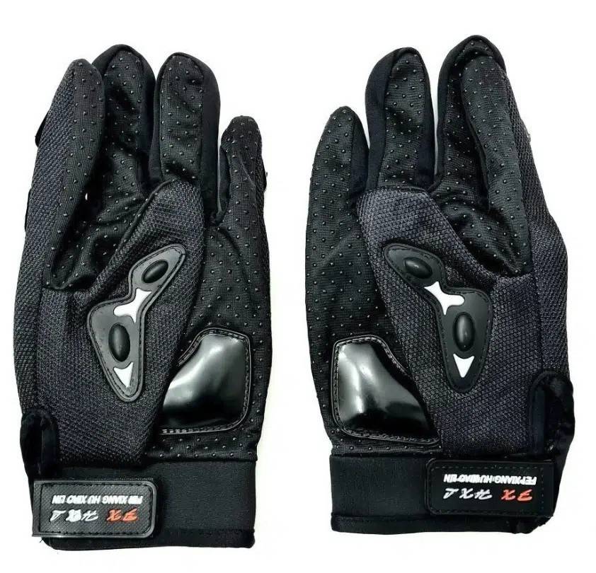 Manusi Moto, ATV cu Protectii pentru Monturi, Culoare Neagra, Marime L
