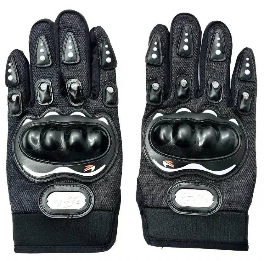 Manusi Moto, ATV cu Protectii pentru Monturi, Culoare Neagra, Marime L