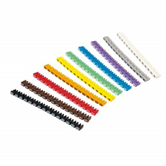 Marcatori de cablu cu clips, set 100 buc