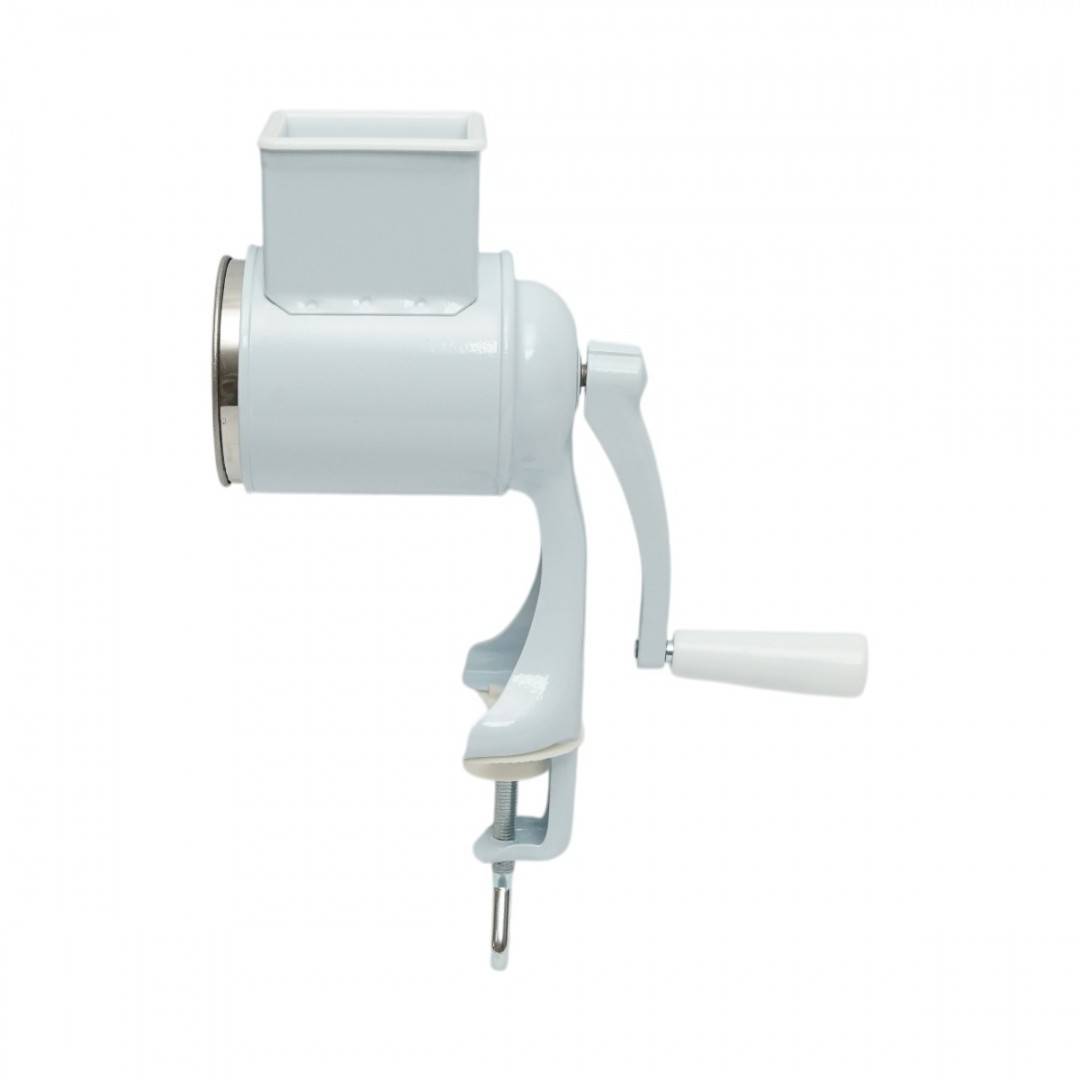 Masina de macinat nuci manuala, tambur inox, corp metalic alb Berner BG-5