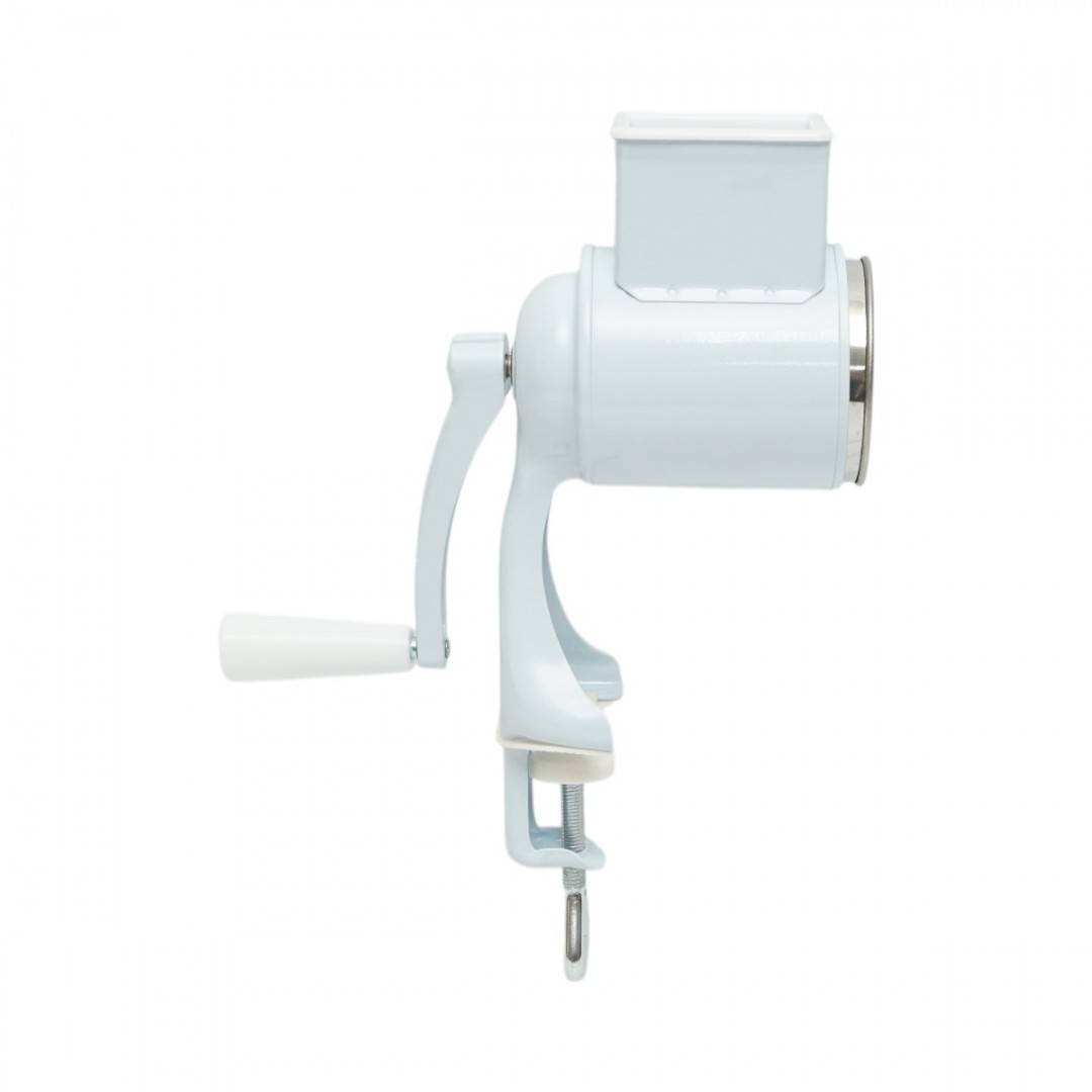 Masina de macinat nuci manuala, tambur inox, corp metalic alb Berner BG-5