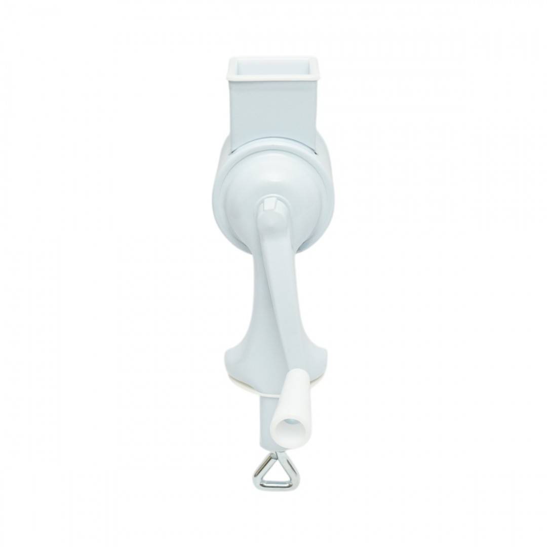 Masina de macinat nuci manuala, tambur inox, corp metalic alb Berner BG-5