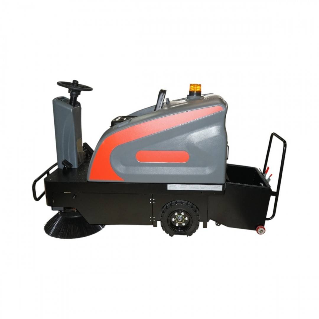 Masina de maturat stradala cu aspirare 48V/80Ah, 2.2kW, latime maturare 1380mm, cos colectare 120L, productivitate 8000 mp/h