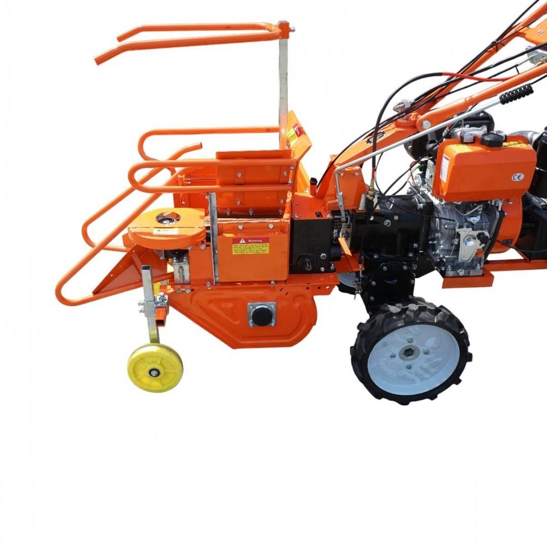 Masina de recoltat porumb pe 1 rand, motor diesel 9CP, 4 timpi, 438cc, autopropulsata, pornire electrica, 12 cutite