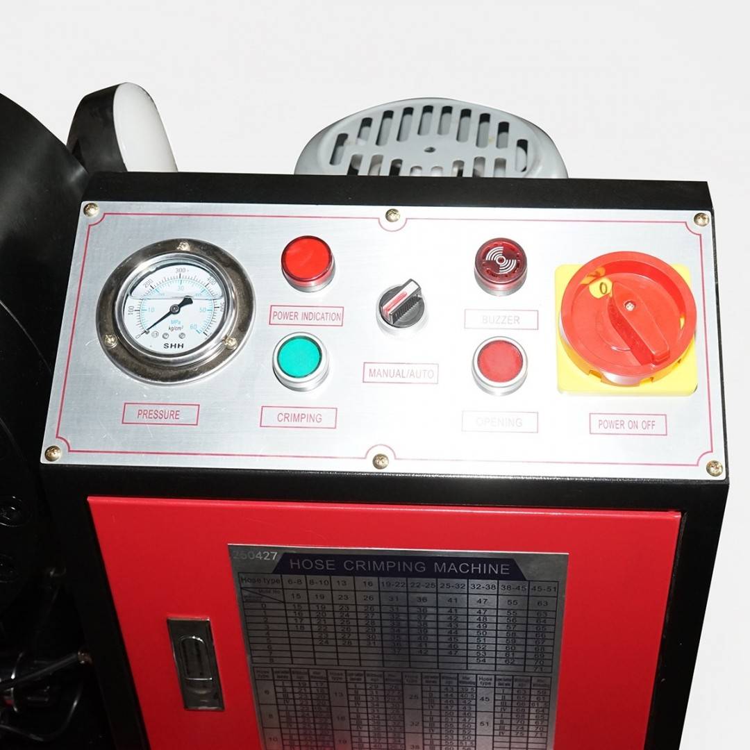 Masina de sertizat furtunuri hidraulice fi 6-51mm 3kW, 220V cu schimbare rapida Breckner Germany