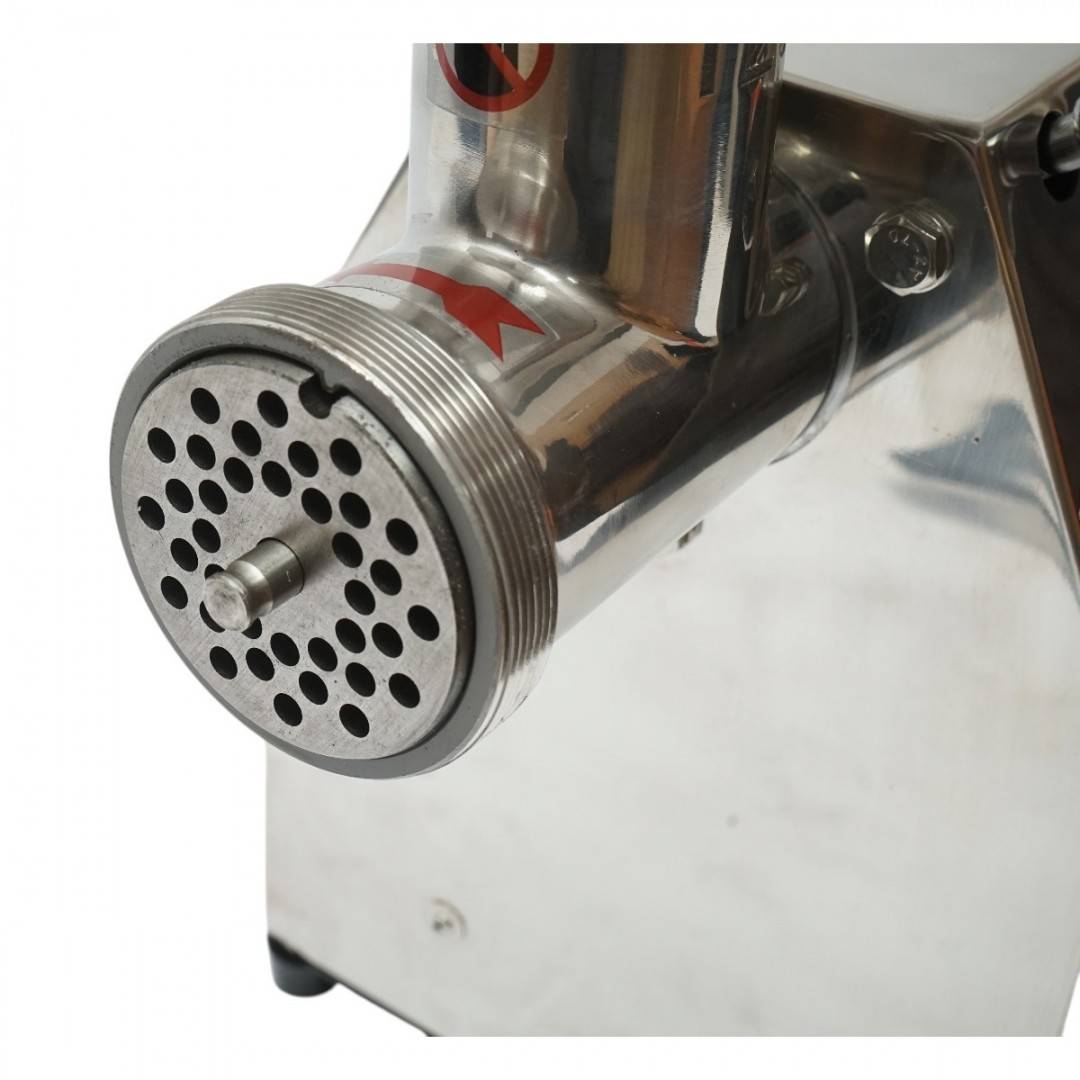 Masina de tocat carne electrica inox 1600W, 220V, capacitate 150 kg/h, adaptor carnati, 1 sita si 1 cutit incluse 380x210x415mm