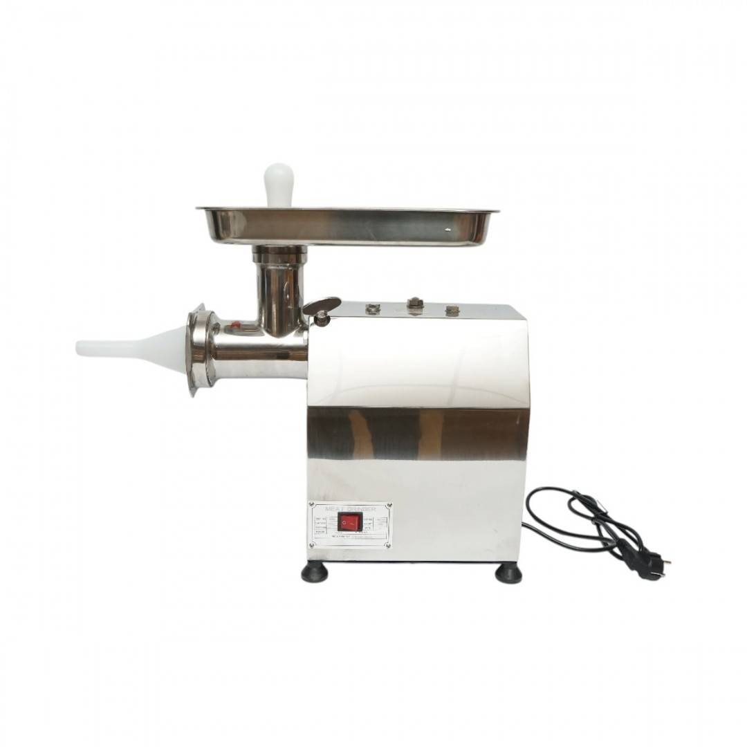 Masina de tocat carne electrica inox 2000W, 220V, capacitate 250 kg/h, adaptor carnati, 1 sita si 1 cutit incluse 410x240x450mm