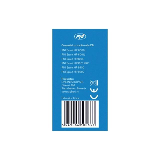 Microfon cu 6 pini pentru statii radio PNI Escort HP 8000L/8001L/8024/9001 PRO/9500/8900
