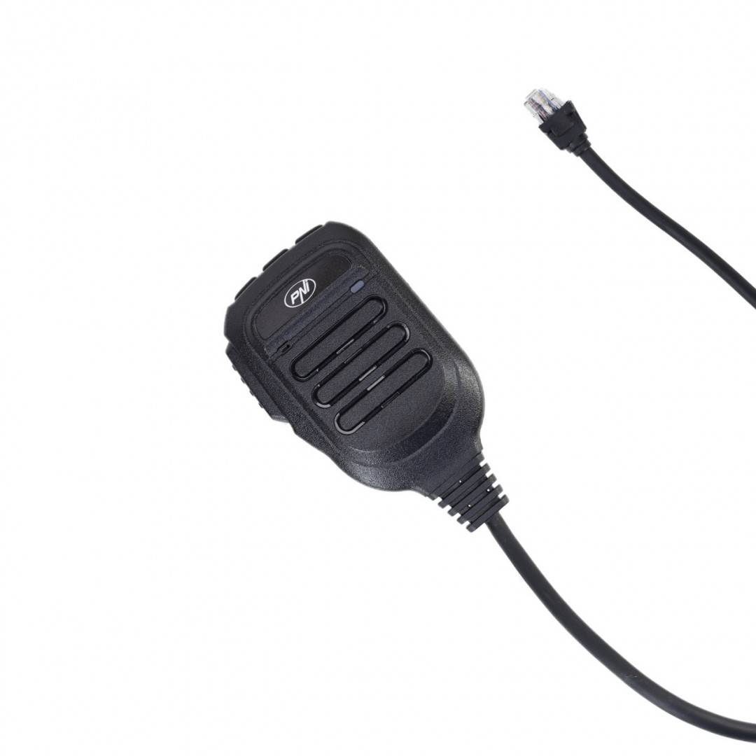 Microfon de schimb PNI MK8500 pentru statie radio CB PNI Escort HP 8500 cu mufa RJ45, negru