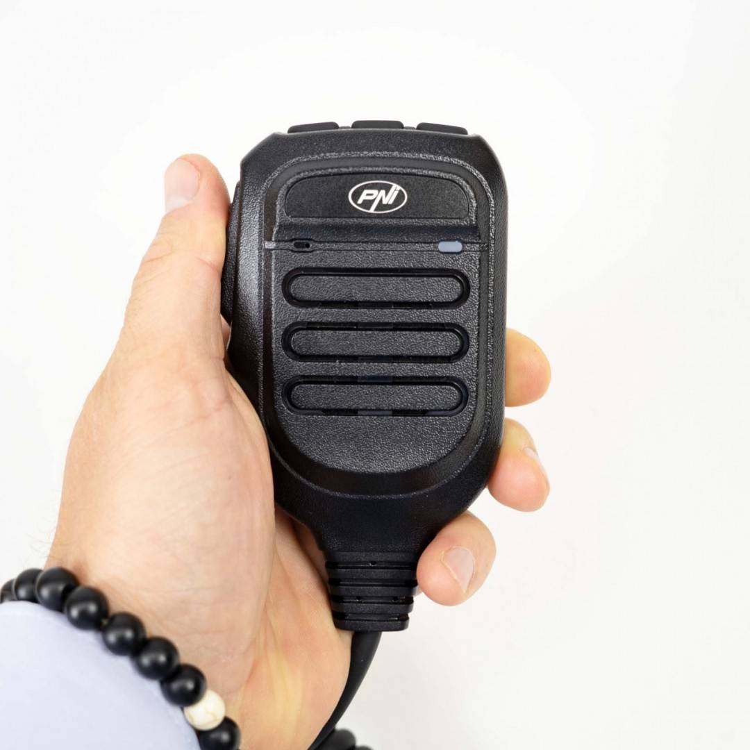 Microfon de schimb PNI MK8500 pentru statie radio CB PNI Escort HP 8500 cu mufa RJ45, negru