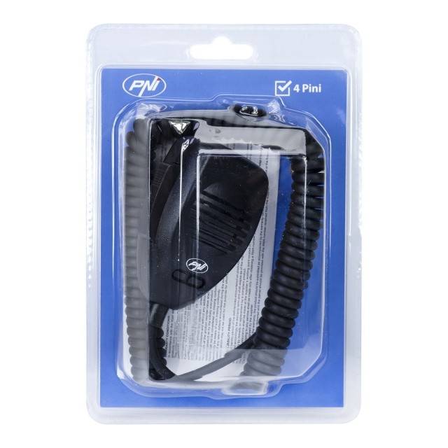 Microfon PNI CDS04 tip condenser cu 4 pini pentru statie radio CB