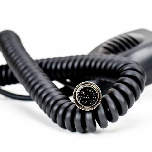 Microfon PNI CDS06 tip condenser cu 6 pini pentru statie radio CB, compatibil cu statii CB President, Midland, Albrecht