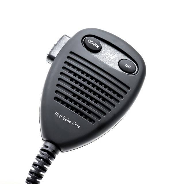 Microfon PNI Echo One pentru PNI HP 6500 si PNI HP 7120 cu modul de ecou ajustabil si roger beep programabil compatibil cu orice model de statie