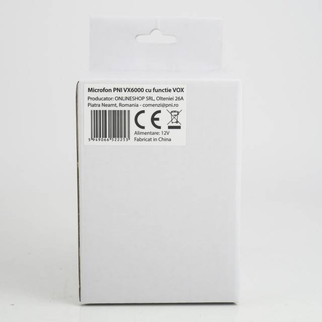 Microfon PNI VX6000 cu functie VOX, cu 6 pini, pentru statii radio CB