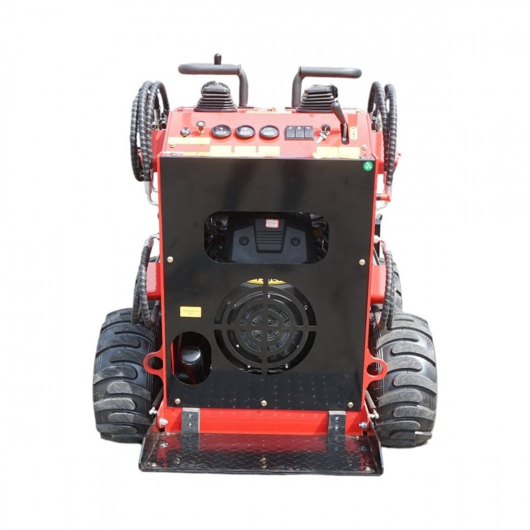 Mini incarcator frontal pe roti, motor benzina 23CP, 739cc, capacitate ridicare 350kg, volum cupa 0.15m3 THOR