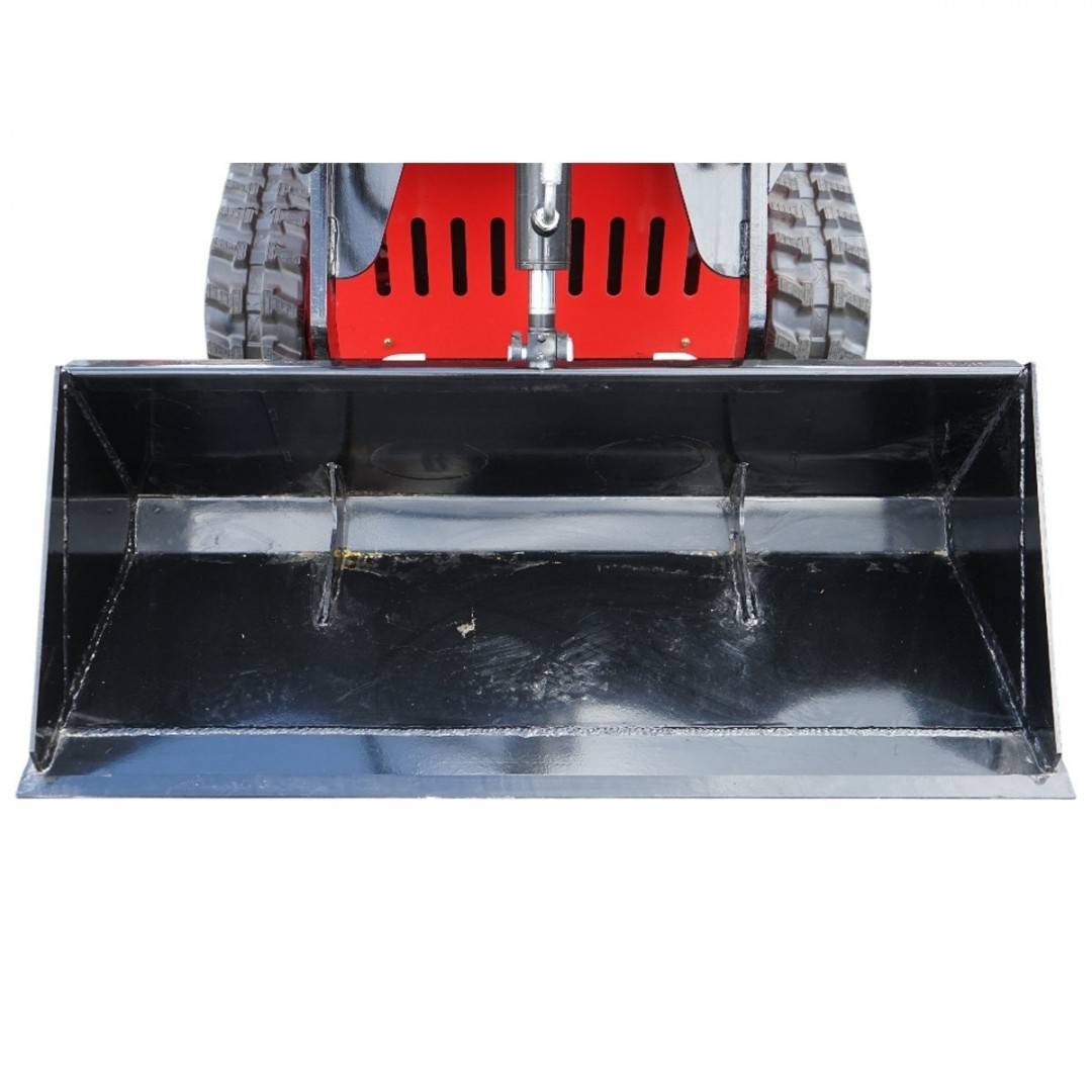 Mini incarcator frontal pe senile, motor benzina 15CP, 420cc, capacitate ridicare 300kg, volum cupa 0.15m3 THOR