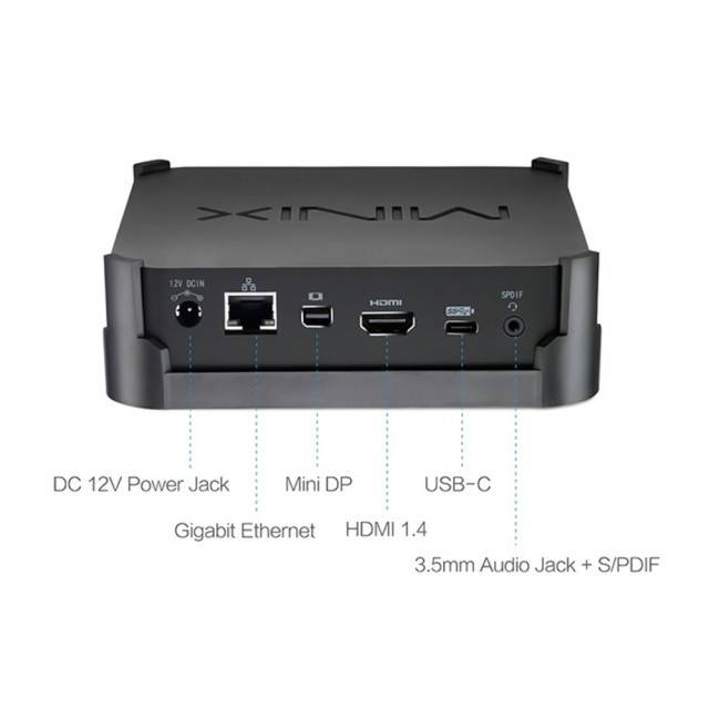Mini PC Minix NEO J50C-4 Max, Windows 10 Pro, Intel Pentium Silver, memorie 240GB SSD, RAM 8GB DDR4, Bluetooth 4.1