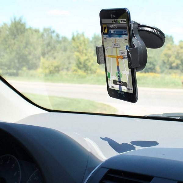 Mini suport auto pentru telefon cu ventuza