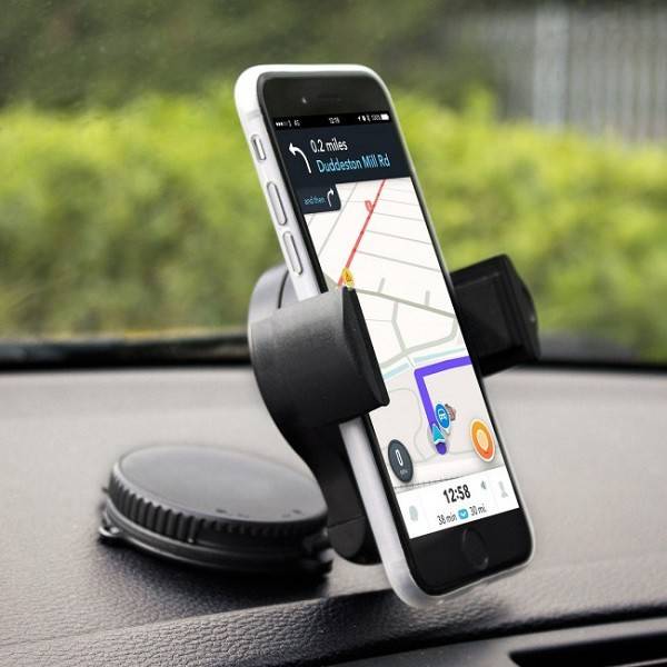 Mini suport auto pentru telefon cu ventuza