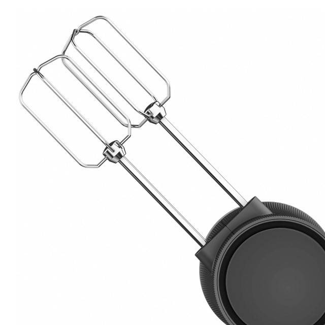 Mixer Beko HMM81504BX, 500W, 4 trepte de viteza, functie Turbo, negru/inox