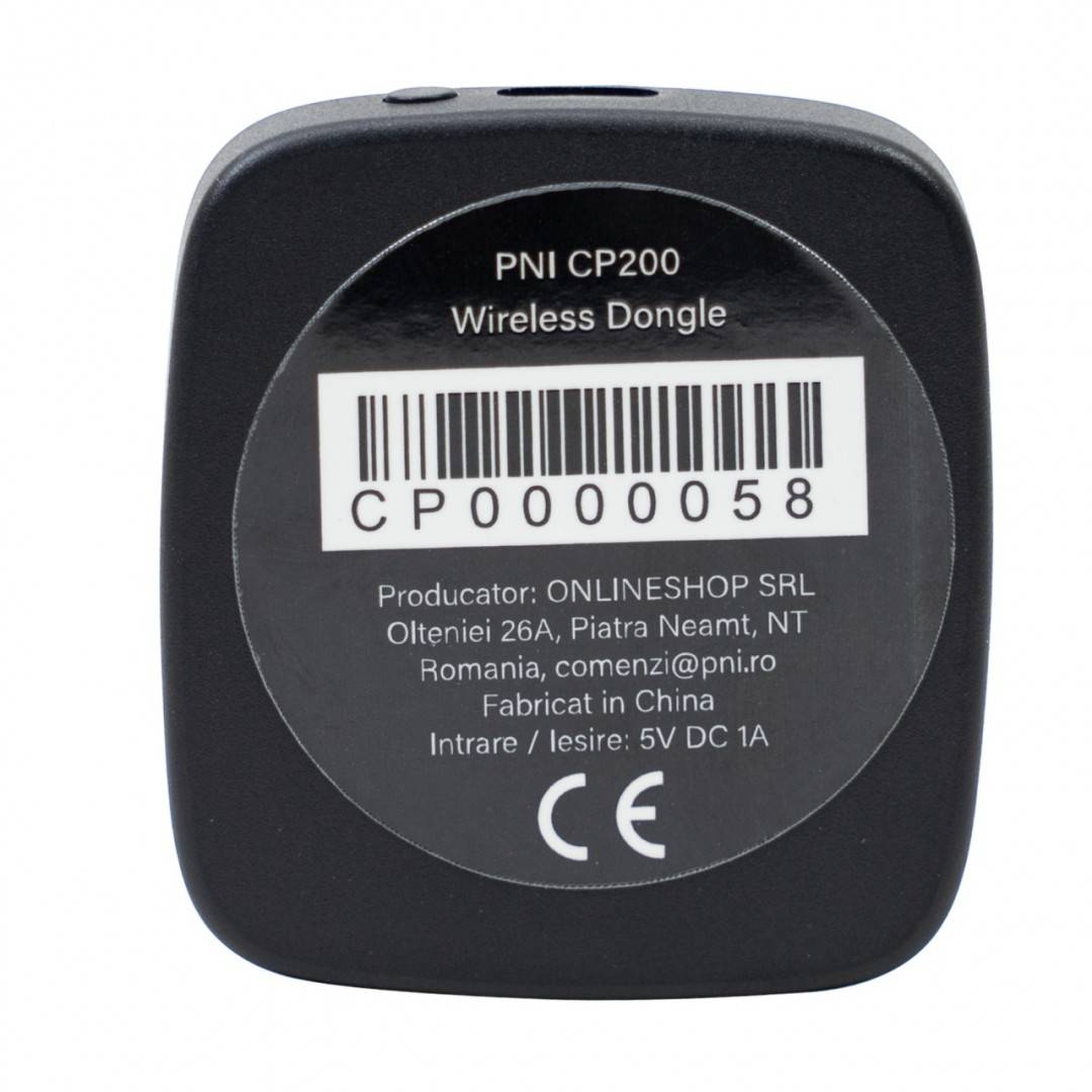 Modul conversie wireless PNI CP200 USB-C, 5V-1A, pentru masini cu Carplay, Android Auto din fabrica prin cablu