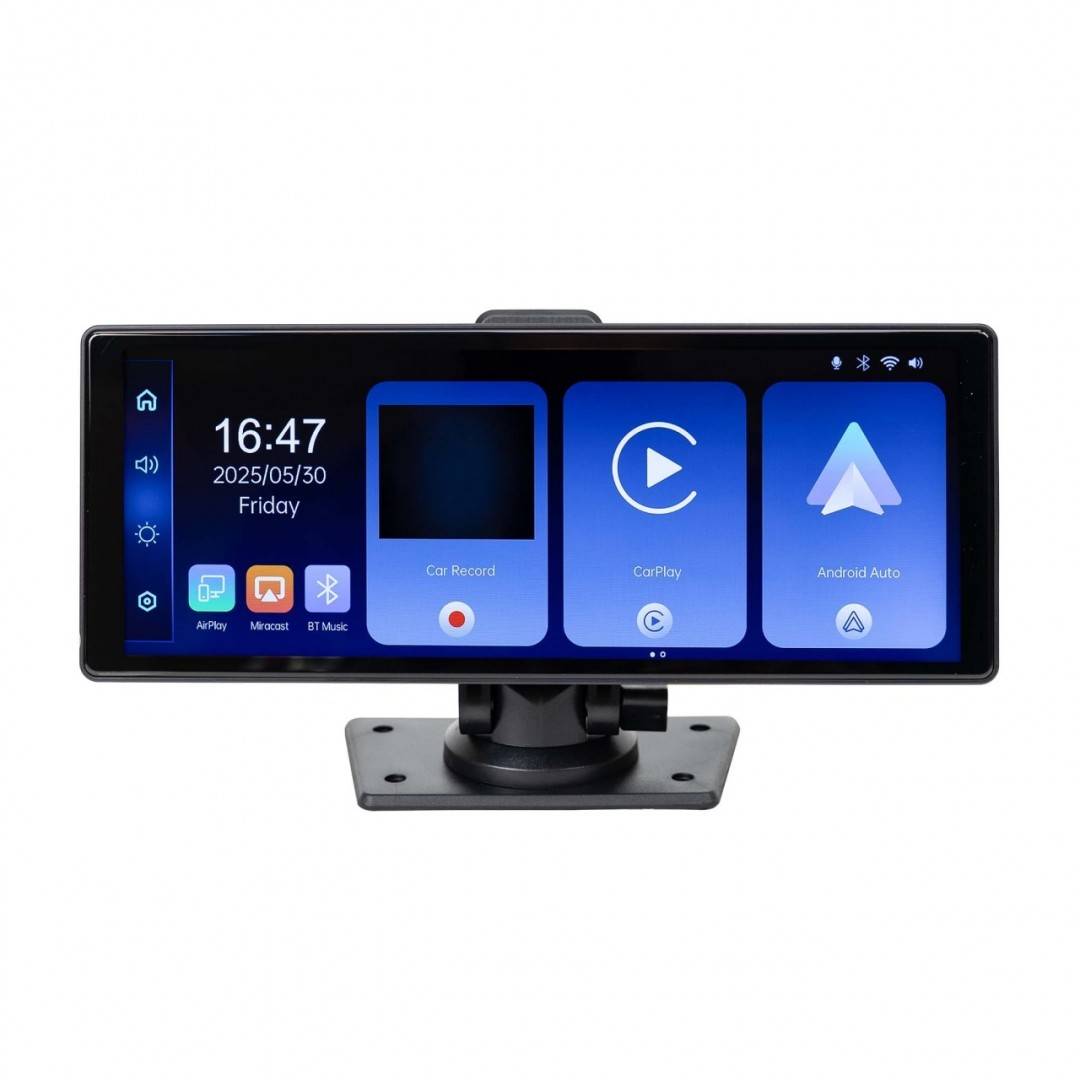 Monitor auto cu DVR PNI D1026 10.26 inch, wireless Carplay, navigatie, muzica, handsfree, bluetooth, FM transmitter